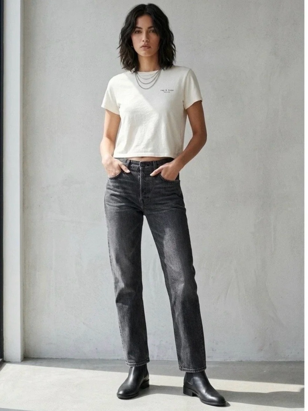 Rag & Bone maya high rise ankle slim